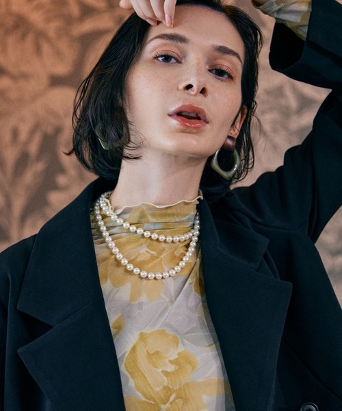 Andemiu(アンデミュウ)の「ミックスパールネックレス163067(イヤリング・レディース・イエロー系その他・FREE)」の4枚目の写真