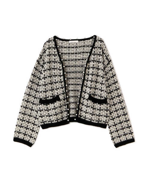 PROPORTION BODY DRESSING（プロポーションボディドレッシング）の「パールカーディガン / 1212274904（カーディガン/ボレロ・レディース・ベージュ/ブラック・FREE）」の17枚目の写真