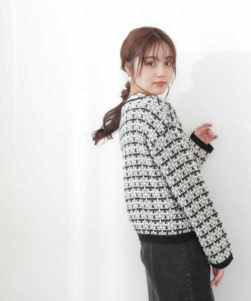 PROPORTION BODY DRESSING（プロポーションボディドレッシング）の「パールカーディガン / 1212274904（カーディガン/ボレロ・レディース・ベージュ/ブラック・FREE）」の22枚目の写真