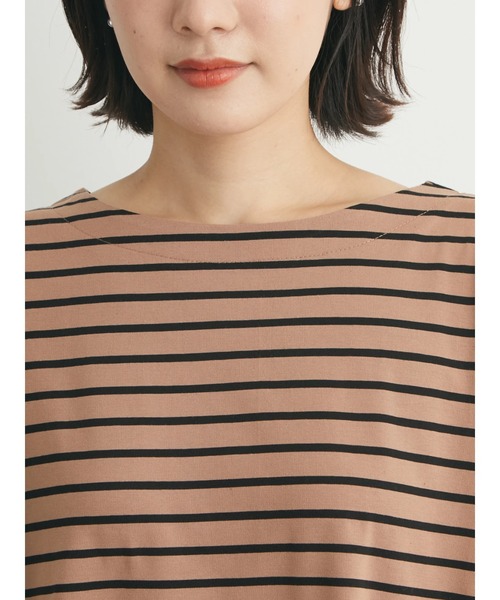 Sugar spoon(シュガースプーン)の「・SUGAR SPOON バイカラーボーダーロンT(Tシャツ/カットソー・レディース・ネイビー/チャコールグレー/ブラック/ベージュ・FREE)」の11枚目の写真