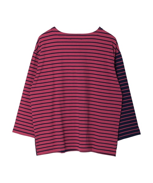 Sugar spoon(シュガースプーン)の「・SUGAR SPOON バイカラーボーダーロンT(Tシャツ/カットソー・レディース・ネイビー/チャコールグレー/ブラック/ベージュ・FREE)」の21枚目の写真