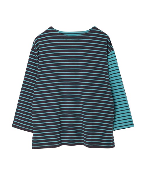 Sugar spoon(シュガースプーン)の「・SUGAR SPOON バイカラーボーダーロンT(Tシャツ/カットソー・レディース・ネイビー/チャコールグレー/ブラック/ベージュ・FREE)」の17枚目の写真