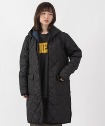 【 TAION / タイオン 】 【 ユニセックス 】 パイピングフード ロングダウンコート TAION-1062CI-LG YGG