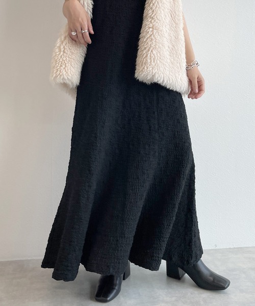 w closet（ダブルクローゼット）の「【お気に入り数2.5万人突破】マーメイドキャミワンピース（ワンピース・レディース・ブラック/ブラウン/オフホワイト/ブルーグレー/サックスブルー/ミント・FREE）」の10枚目の写真