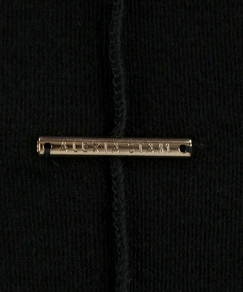 ALEXIA STAM（アリシアスタン）の「Basic Sheer High Neck Long Sleeve Top/ベーシックシアーハイネックロングスリーブトップ（Tシャツ/カットソー・レディース・ホワイト/ブラック/グレイッシュベージュ・FREE）」の9枚目の写真