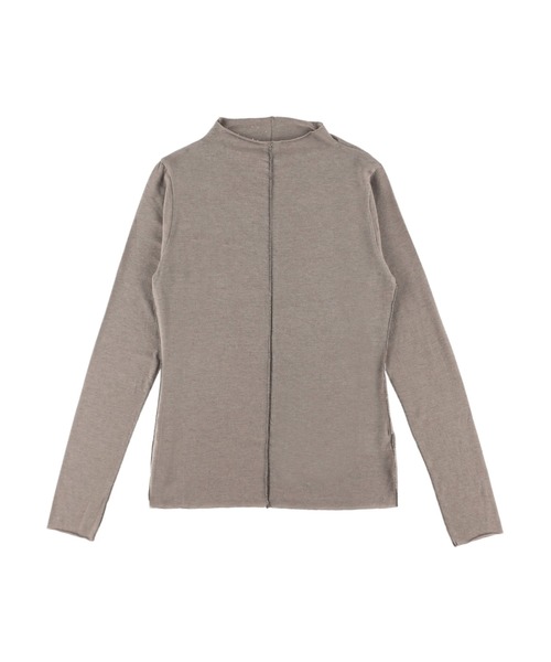 ALEXIA STAM（アリシアスタン）の「Basic Sheer High Neck Long Sleeve Top/ベーシックシアーハイネックロングスリーブトップ（Tシャツ/カットソー・レディース・ホワイト/ブラック/グレイッシュベージュ・FREE）」の6枚目の写真