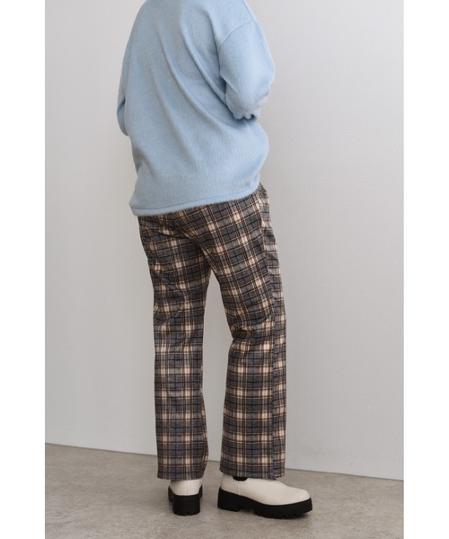 palm RICHE(ポームリシュ)の「カットチェックパンツ(その他パンツ・レディース・オフホワイト/グレー/ベージュ・M)」の12枚目の写真