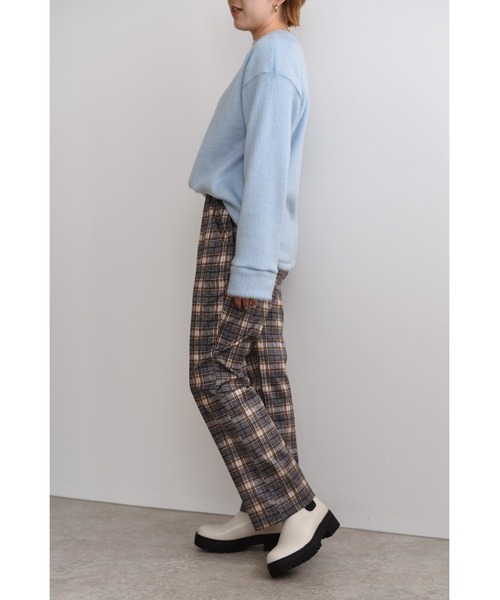 palm RICHE(ポームリシュ)の「カットチェックパンツ(その他パンツ・レディース・オフホワイト/グレー/ベージュ・M)」の17枚目の写真