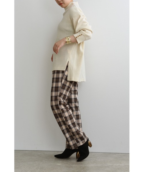 palm RICHE(ポームリシュ)の「カットチェックパンツ(その他パンツ・レディース・オフホワイト/グレー/ベージュ・M)」の20枚目の写真