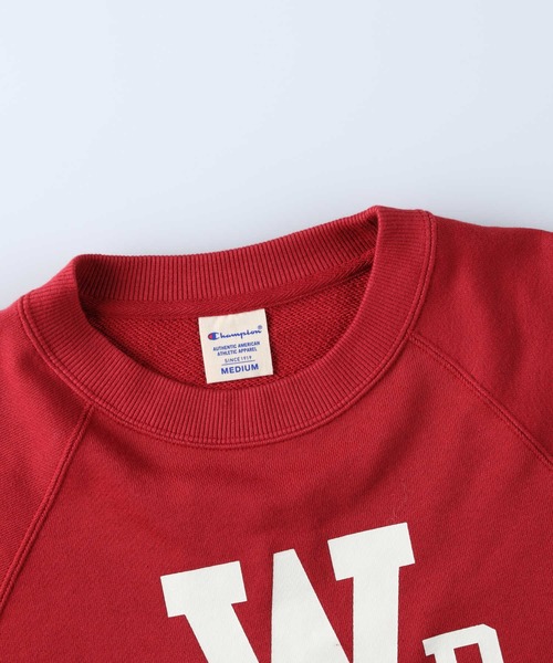 Champion（チャンピオン）の「【Champion】カレッジプリントクルースウェット（スウェット・レディース・レッド/グリーン/ホワイト・M/L）」の8枚目の写真