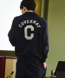 【COVERNAT】C LOGO ARCH COLLEGE COLLAR ZIP-UP / カバーナット C ロゴ アーチ カレッジ カラー ジップアップ