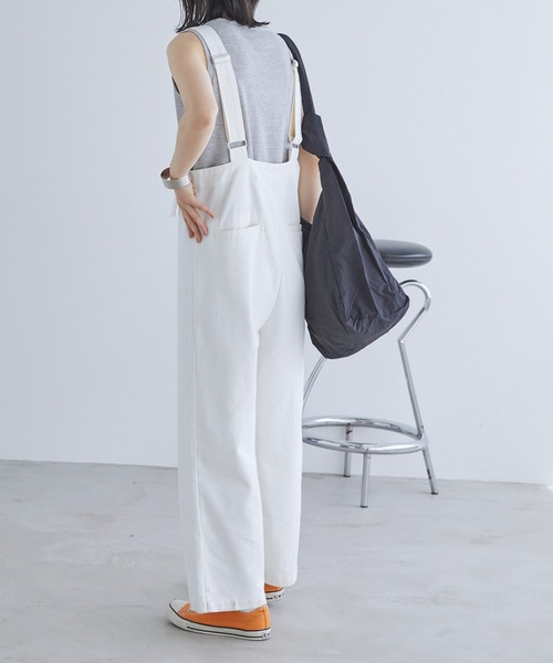 Chaco closet（チャコ クローゼット）の「コットンツイルサロペット（サロペット/オーバーオール・レディース・アイボリー/ベージュ/ブラック・FREE）」の11枚目の写真