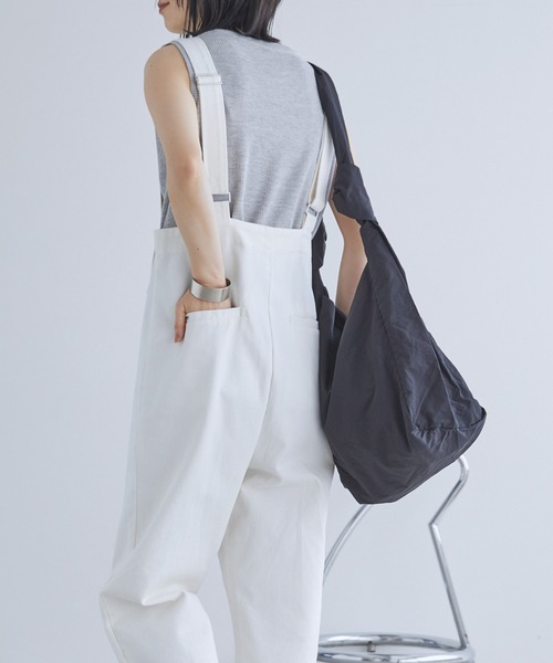 Chaco closet（チャコ クローゼット）の「コットンツイルサロペット（サロペット/オーバーオール・レディース・アイボリー/ベージュ/ブラック・FREE）」の9枚目の写真