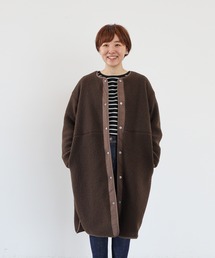 【小柄女性向け】あったかリバーシブルキルティングコート