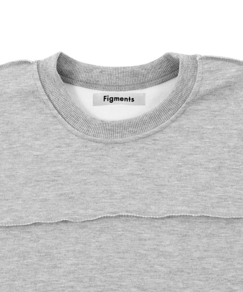 Figments（フィグメンツ）の「オーバーステッチプルオーバー（スウェット・レディース・ブラック/グレー・FREE）」の3枚目の写真