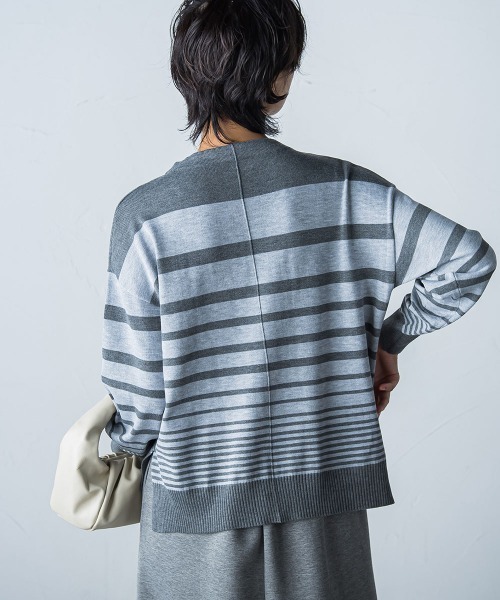 socolla(ソコラ)の「【socolla】抗菌ニットボトルネックプルオーバー(ニット/セーター・レディース・グレー系その他/ブルー/パープル/レッド/ベージュ系その他/オフホワイト/ブラック・M)」の20枚目の写真