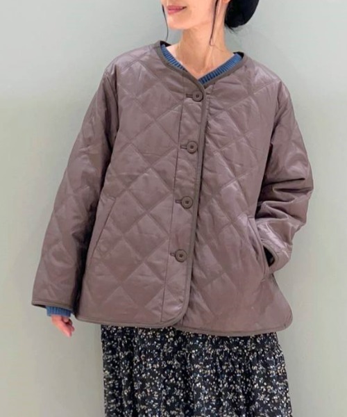studio CLIP（スタディオクリップ）の「キルトブルゾン（ブルゾン・レディース・ブラック/カーキ/ブラウン・FREE）」の3枚目の写真
