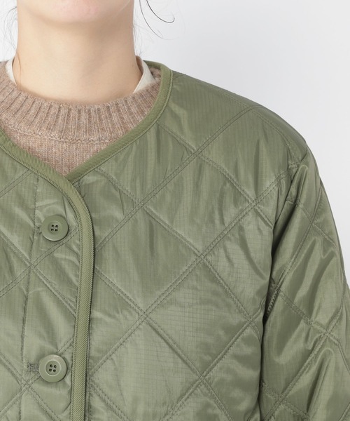 studio CLIP（スタディオクリップ）の「キルトブルゾン（ブルゾン・レディース・ブラック/カーキ/ブラウン・FREE）」の4枚目の写真