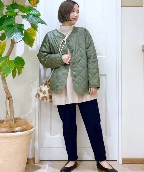 studio CLIP（スタディオクリップ）の「キルトブルゾン（ブルゾン・レディース・ブラック/カーキ/ブラウン・FREE）」の21枚目の写真