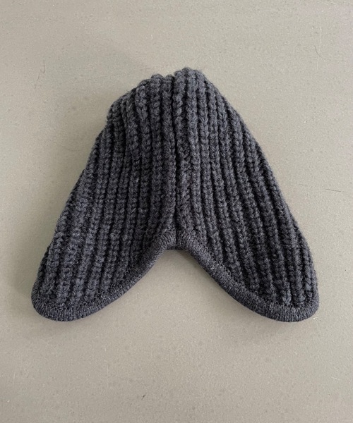 Didot.showroom（ディドット ショールーム）の「フライトニットキャップ（ニットキャップ/ビーニー・レディース・ブラウン/ベージュ/チャコールグレー/アイボリー・FREE）」の17枚目の写真