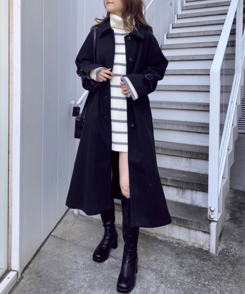 one after another NICE CLAUP（ワンアフターアナザーナイスクラップ）の「NC刺繍ハイネックニットミニワンピ（ニット/セーター・レディース・ブラック系その他/アイボリー系/アイボリー/グレー系その他/ピンク系その他・FREE）」の14枚目の写真