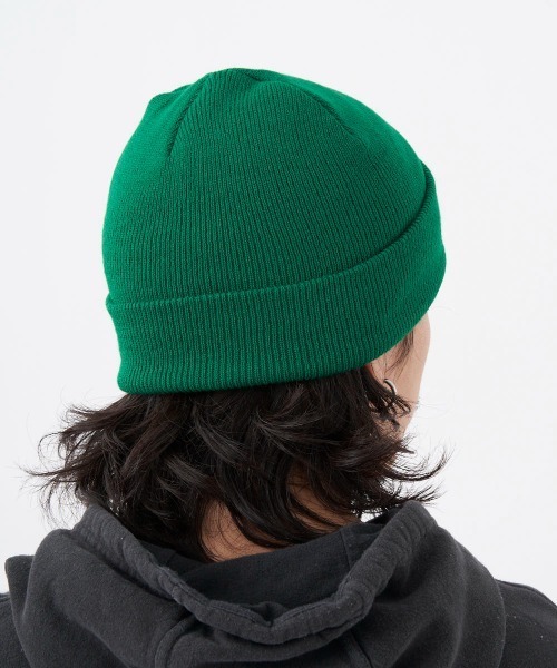Ocean Pacific（オーシャンパシフィック）の「【OP:オーピー】ニットキャップ　ビーニー　ニット帽　ユニセックス　無地　親子でお揃い　スキー　スノボー（ニットキャップ/ビーニー・メンズ・ベージュ/パープル/グリーン/レッド/ピンク/ライム/オレンジ・FREE）」の9枚目の写真