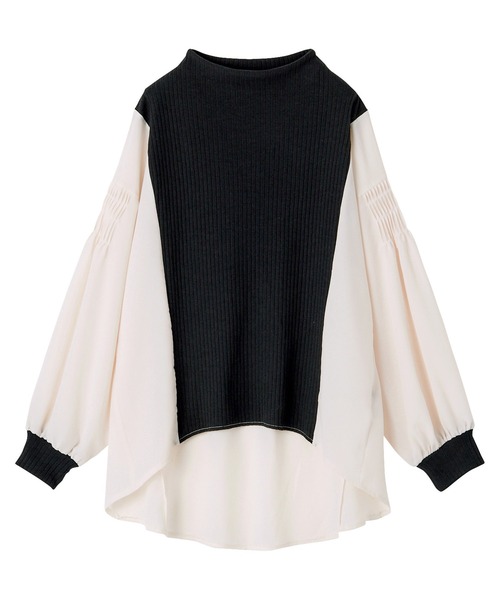 セール】異素材切替袖ディテールチュニック（その他トップス）｜RANAN