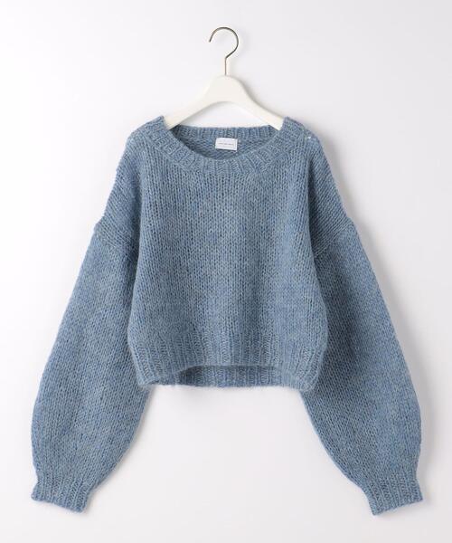 モヘヤミックスハンドプルオーバーニット