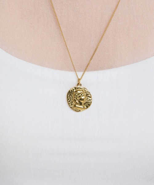 ciite' surgical stainless（シーテサージカルステンレス）の「【 金属アレルギー対応 】 モチーフコインネックレス サージカルステンレス 316L（ネックレス・レディース・ゴールド/シルバー・FREE）」の18枚目の写真