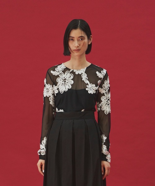 売れ筋商品|||ヤス Tシャツ レディース トップス EBBA - Blouse - black stripes:white ヤス レディース Tシャツ トップス EBBA - Blouse - black