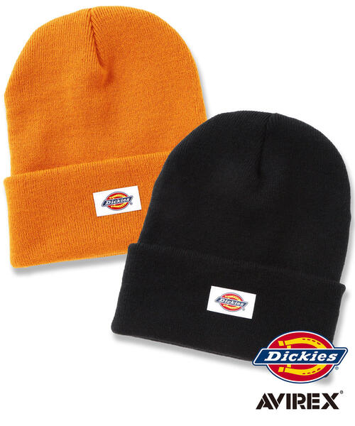 AVIREX（アヴィレックス）の「《Dickies × AVIREX》KNIT ワッチ CAP（ニットキャップ/ビーニー・レディース・オレンジ/ブラック・F）」の11枚目の写真