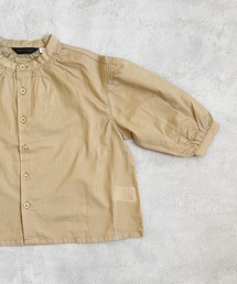 バンドカラーギャザーシャツ(90～130cm)