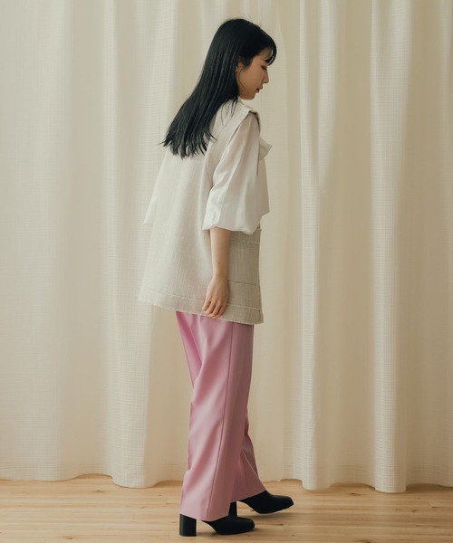 SENSE OF PLACE by URBAN RESEARCH（センスオブプレイスバイアーバンリサーチ）の「2WAYボウタイブラウス（シャツ/ブラウス・レディース・ホワイト/チェック/ベージュ・ONE）」の21枚目の写真