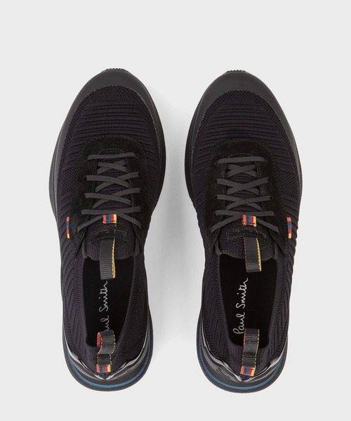 【美品】Paul Smith STAX ニットスニーカーブラック系 ポールスミス 美品】Paul Smith STAX ニットスニーカーブラック系 ポールスミス