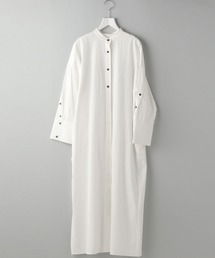 【e/rm】ボタンスリーブシャツワンピース