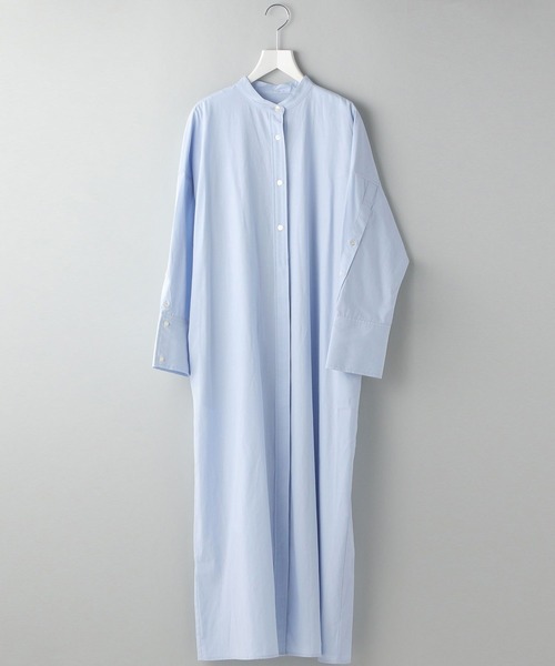 e/rm（イーアールエム）の「【e/rm】ボタンスリーブシャツワンピース（ワンピース・レディース・ライトブルー/オフホワイト/ライトイエロー・FREE）」の2枚目の写真