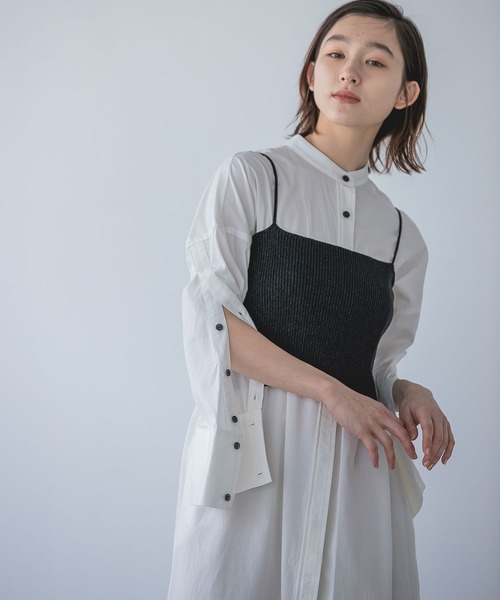 e/rm（イーアールエム）の「【e/rm】ボタンスリーブシャツワンピース（ワンピース・レディース・ライトブルー/オフホワイト/ライトイエロー・FREE）」の15枚目の写真