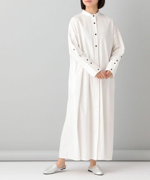 e/rm（イーアールエム）の「【e/rm】ボタンスリーブシャツワンピース（ワンピース・レディース・ライトブルー/オフホワイト/ライトイエロー・FREE）」の12枚目の写真