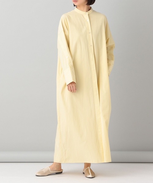 e/rm（イーアールエム）の「【e/rm】ボタンスリーブシャツワンピース（ワンピース・レディース・ライトブルー/オフホワイト/ライトイエロー・FREE）」の6枚目の写真