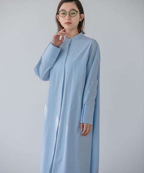 e/rm（イーアールエム）の「【e/rm】ボタンスリーブシャツワンピース（ワンピース・レディース・ライトブルー/オフホワイト/ライトイエロー・FREE）」の16枚目の写真