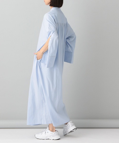 e/rm（イーアールエム）の「【e/rm】ボタンスリーブシャツワンピース（ワンピース・レディース・ライトブルー/オフホワイト/ライトイエロー・FREE）」の13枚目の写真