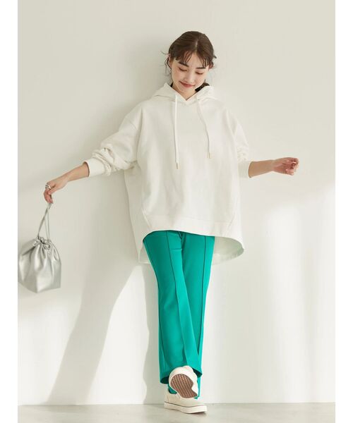 AMERICAN HOLIC（アメリカンホリック）の「フーディー裏毛切り替えプルオーバー（Tシャツ/カットソー・レディース・ラベンダー/ライトイエロー/サックスブルー/オフホワイト・L/M）」の9枚目の写真