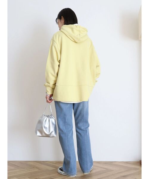 AMERICAN HOLIC（アメリカンホリック）の「フーディー裏毛切り替えプルオーバー（Tシャツ/カットソー・レディース・ラベンダー/ライトイエロー/サックスブルー/オフホワイト・L/M）」の19枚目の写真