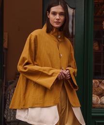 seyto | Flare sleeve short linen jacket / フレアスリーブショートリネンジャケット(その他アウター)