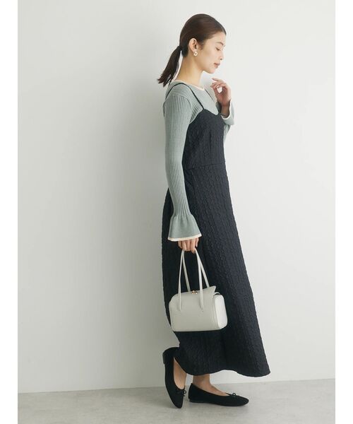 Petit fleur(プチフルール)の「・Petit Fleur フリルソデニットプルオーバー(ニット/セーター・レディース・ブラック/オフホワイト/ミント・FREE)」の19枚目の写真