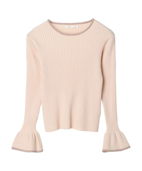 Petit fleur(プチフルール)の「・Petit Fleur フリルソデニットプルオーバー(ニット/セーター・レディース・ブラック/オフホワイト/ミント・FREE)」の10枚目の写真