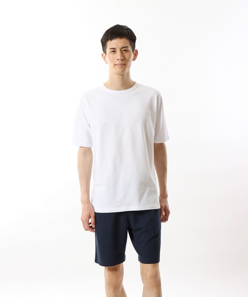 HANES(ヘインズ)の「【Hanes/ヘインズ】メンズ Hanes H メンズ ショートスリーブクルーネック(Tシャツ/カットソー・メンズ・ネイビー/ブラック/ホワイト・LARGE/MEDIUM/X-LARGE)」の4枚目の写真