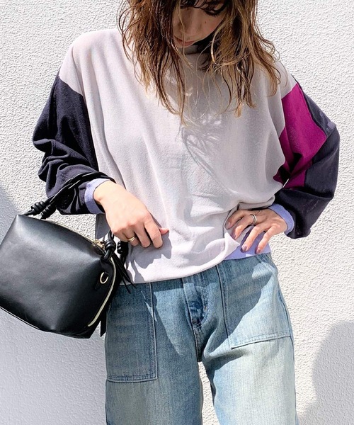 Q（キュー）の「2wayドルマンカーディガン（カーディガン/ボレロ・レディース・ライム/チャコールグレー/アイボリー・MEDIUM）」の3枚目の写真