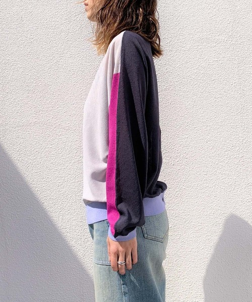 Q（キュー）の「2wayドルマンカーディガン（カーディガン/ボレロ・レディース・ライム/チャコールグレー/アイボリー・MEDIUM）」の12枚目の写真