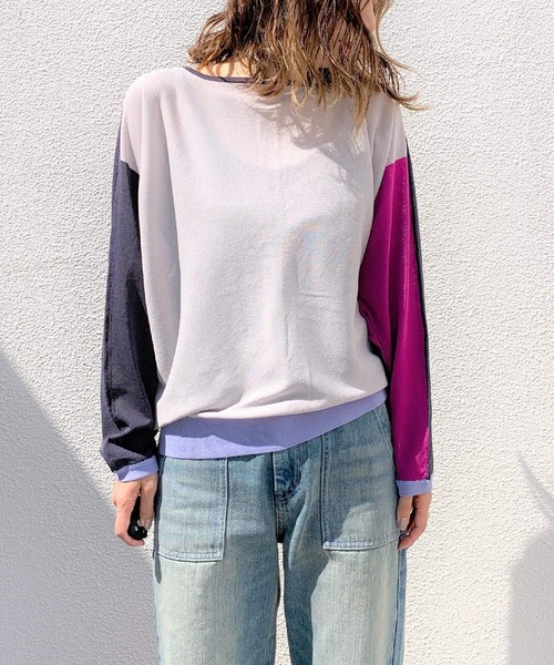 Q（キュー）の「2wayドルマンカーディガン（カーディガン/ボレロ・レディース・ライム/チャコールグレー/アイボリー・MEDIUM）」の11枚目の写真